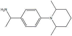 1-[4-(2,6-dimethylpiperidin-1-yl)phenyl]ethan-1-amine Struktur