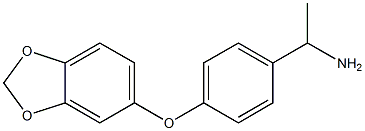 1-[4-(2H-1,3-benzodioxol-5-yloxy)phenyl]ethan-1-amine Struktur