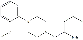 1-[4-(2-methoxyphenyl)piperazin-1-yl]-4-methylpentan-2-amine Struktur