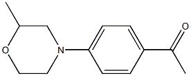 1-[4-(2-methylmorpholin-4-yl)phenyl]ethan-1-one Struktur