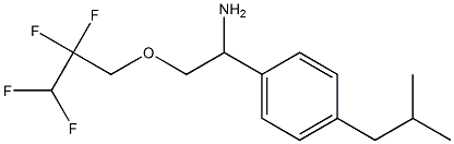 1-[4-(2-methylpropyl)phenyl]-2-(2,2,3,3-tetrafluoropropoxy)ethan-1-amine Struktur