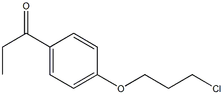 1-[4-(3-chloropropoxy)phenyl]propan-1-one Struktur