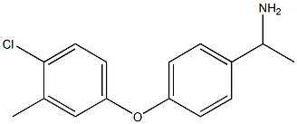 1-[4-(4-chloro-3-methylphenoxy)phenyl]ethan-1-amine Struktur