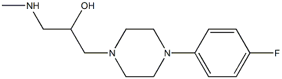 1-[4-(4-fluorophenyl)piperazin-1-yl]-3-(methylamino)propan-2-ol Struktur