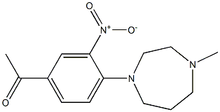 1-[4-(4-methyl-1,4-diazepan-1-yl)-3-nitrophenyl]ethan-1-one Struktur