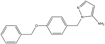 1-[4-(benzyloxy)benzyl]-1H-pyrazol-5-amine Struktur