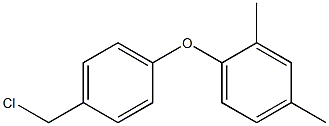 1-[4-(chloromethyl)phenoxy]-2,4-dimethylbenzene Struktur