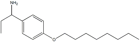 1-[4-(octyloxy)phenyl]propan-1-amine Struktur