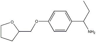 1-[4-(tetrahydrofuran-2-ylmethoxy)phenyl]propan-1-amine Struktur