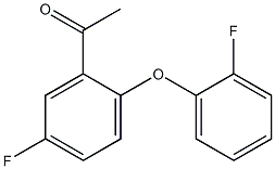 1-[5-fluoro-2-(2-fluorophenoxy)phenyl]ethan-1-one Struktur