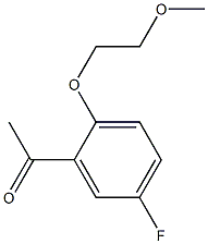 1-[5-fluoro-2-(2-methoxyethoxy)phenyl]ethan-1-one Struktur