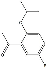 1-[5-fluoro-2-(propan-2-yloxy)phenyl]ethan-1-one Struktur