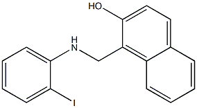 1-{[(2-iodophenyl)amino]methyl}naphthalen-2-ol Struktur