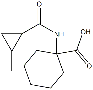 1-{[(2-methylcyclopropyl)carbonyl]amino}cyclohexanecarboxylic acid Struktur