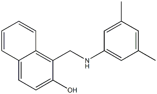 1-{[(3,5-dimethylphenyl)amino]methyl}naphthalen-2-ol Struktur