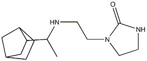 1-{2-[(1-{bicyclo[2.2.1]heptan-2-yl}ethyl)amino]ethyl}imidazolidin-2-one Struktur