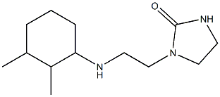 1-{2-[(2,3-dimethylcyclohexyl)amino]ethyl}imidazolidin-2-one Struktur