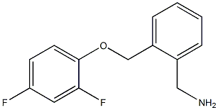 1-{2-[(2,4-difluorophenoxy)methyl]phenyl}methanamine Struktur