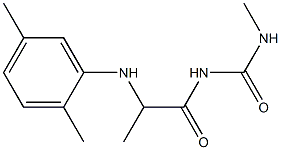 1-{2-[(2,5-dimethylphenyl)amino]propanoyl}-3-methylurea Struktur