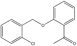 1-{2-[(2-chlorophenyl)methoxy]phenyl}ethan-1-one Struktur