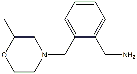 1-{2-[(2-methylmorpholin-4-yl)methyl]phenyl}methanamine Struktur