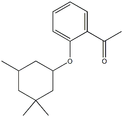 1-{2-[(3,3,5-trimethylcyclohexyl)oxy]phenyl}ethan-1-one Struktur