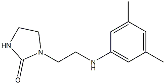 1-{2-[(3,5-dimethylphenyl)amino]ethyl}imidazolidin-2-one Struktur