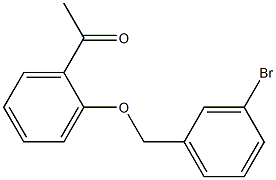 1-{2-[(3-bromobenzyl)oxy]phenyl}ethanone Struktur