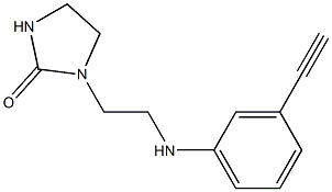 1-{2-[(3-ethynylphenyl)amino]ethyl}imidazolidin-2-one Struktur