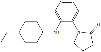 1-{2-[(4-ethylcyclohexyl)amino]phenyl}pyrrolidin-2-one Struktur