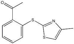 1-{2-[(4-methyl-1,3-thiazol-2-yl)sulfanyl]phenyl}ethan-1-one Struktur