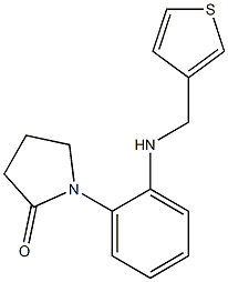 1-{2-[(thiophen-3-ylmethyl)amino]phenyl}pyrrolidin-2-one Struktur