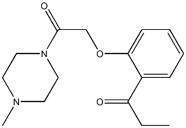 1-{2-[2-(4-methylpiperazin-1-yl)-2-oxoethoxy]phenyl}propan-1-one Structure