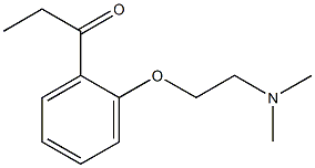 1-{2-[2-(dimethylamino)ethoxy]phenyl}propan-1-one Struktur