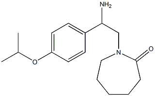 1-{2-amino-2-[4-(propan-2-yloxy)phenyl]ethyl}azepan-2-one Struktur