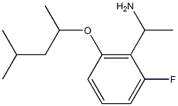 1-{2-fluoro-6-[(4-methylpentan-2-yl)oxy]phenyl}ethan-1-amine Struktur