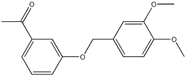 1-{3-[(3,4-dimethoxybenzyl)oxy]phenyl}ethanone Struktur