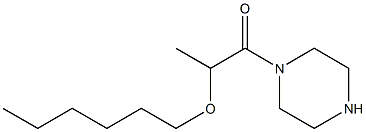 2-(hexyloxy)-1-(piperazin-1-yl)propan-1-one Struktur