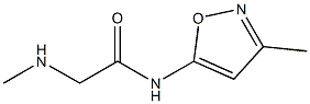 2-(methylamino)-N-(3-methylisoxazol-5-yl)acetamide Struktur