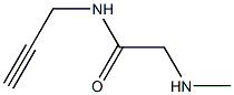 2-(methylamino)-N-prop-2-ynylacetamide Struktur