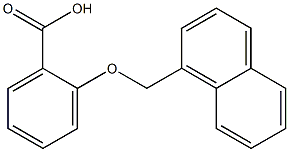 2-(naphthalen-1-ylmethoxy)benzoic acid Struktur