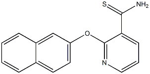 2-(naphthalen-2-yloxy)pyridine-3-carbothioamide Struktur