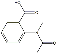 2-(N-methylacetamido)benzoic acid Struktur