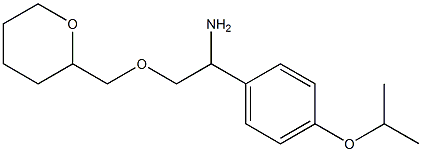 2-(oxan-2-ylmethoxy)-1-[4-(propan-2-yloxy)phenyl]ethan-1-amine Struktur