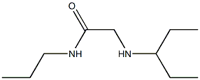 2-(pentan-3-ylamino)-N-propylacetamide Struktur