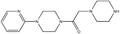 2-(piperazin-1-yl)-1-[4-(pyridin-2-yl)piperazin-1-yl]ethan-1-one Struktur