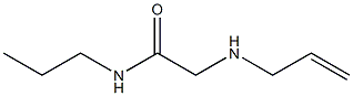 2-(prop-2-en-1-ylamino)-N-propylacetamide Struktur