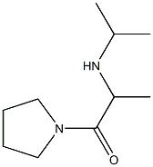 2-(propan-2-ylamino)-1-(pyrrolidin-1-yl)propan-1-one Struktur