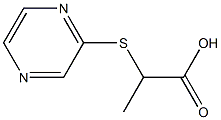 2-(pyrazin-2-ylthio)propanoic acid Struktur