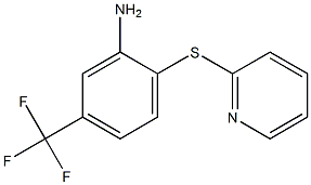 2-(pyridin-2-ylsulfanyl)-5-(trifluoromethyl)aniline Struktur